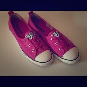 Pink ballerina Converse flats